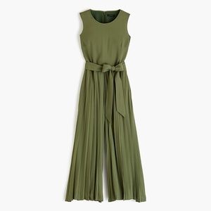 J crew olive pleated jumpsuit - NWOT
